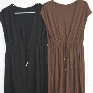 Women's 2 swim cover ups & 2 quick dry shorts